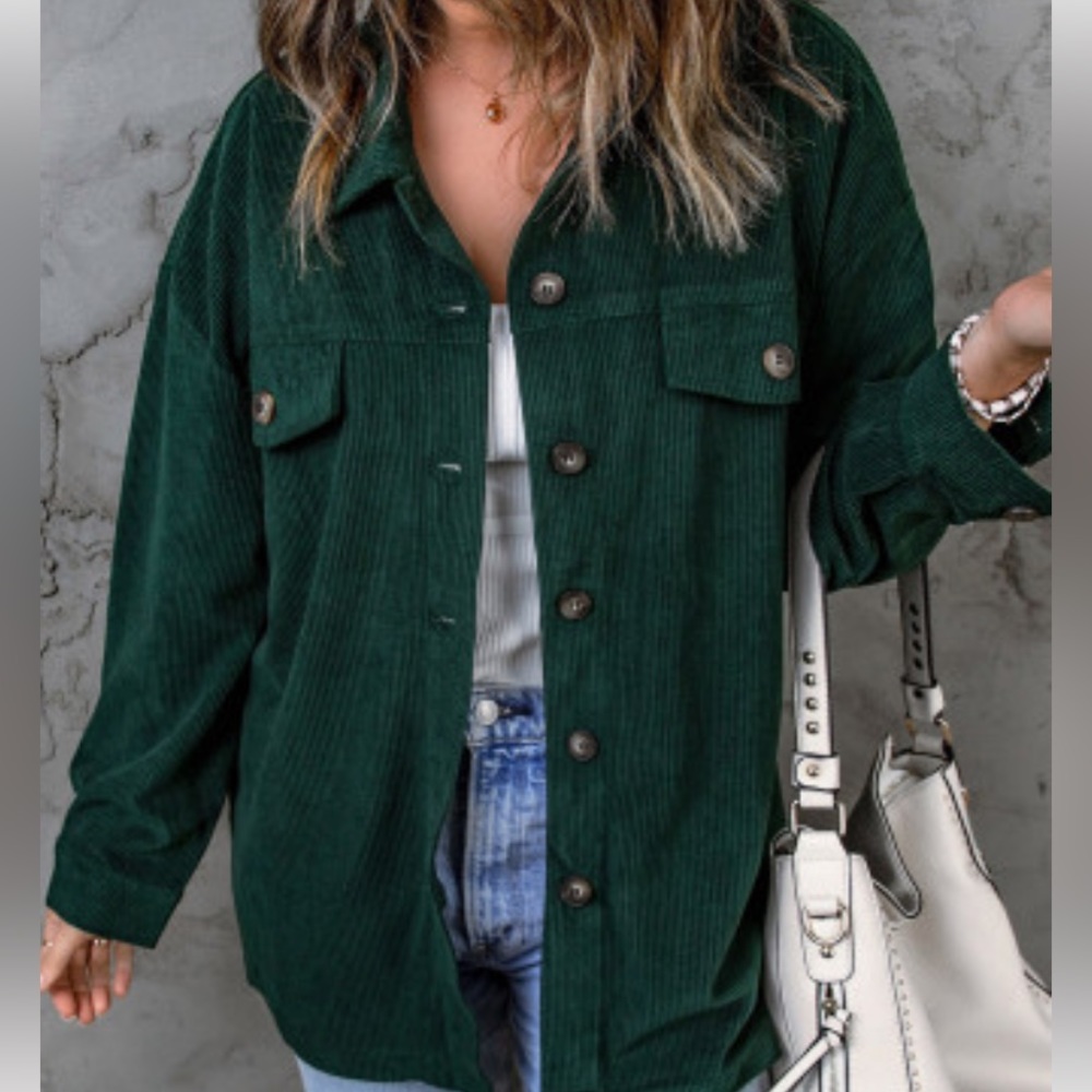 Corduroy Button Down Shirt/Jacket - Picture 3 of 9